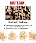 Wood Dowel Pins Set 500pcs Assortment Kit With Fluted Beveled Hardwood Shafts For Furniture Fitting And Woodworking material