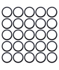 211 Quad Ring Buna NBR X Profile Seal 70D Low Friction O Ring Set Pack Of 25 For Reciprocating Equipment Including Hydraulic Cylinders