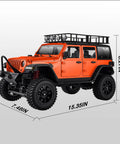 1/12 Scale RC Crawler MN128 4x4 Off Road Jeep Truck With Realistic Body, Durable Build, 15.35in length, 8.27in height
