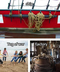 Heavy Duty Half Inch 100 Ft Jute Rope For DIY Crafts, Landscaping, Home Decor, And Gardening used on boat, tug of war, and factory setting.