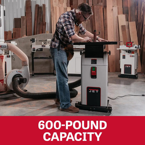 Universal Mobile Base for Workshop Machines, Adjustable From 18x18 In To 28x28 In, 600 Lb Capacity, Tool Free Expansion in workshop
