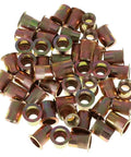 Go-To Rivet Nut Kit 3/8-16 Threaded Inserts Nutserts 50 Pc Set for Quick Auto Body Repairs and DIY Projects Durable Rivnut Fasteners with Versatile Size Range, pile of steel inserts