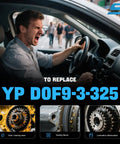 Man driving with frustration in car, highlighting Heavy Duty Electric Coolant Water Pump For Ford 9 Inch Differential Case Replacement YPDOF93325.