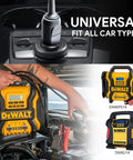 Legit Replacement 14.5V DC Charger Car Adapter Compatible With Dewalt DXAEPS14 Jump Starter with car connection in use.