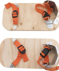 Asphalt Shoes For Tamping And Compacting In Hard To Reach Areas With Thermal Barrier AC Plywood, Quick Click Buckles, Adjustable Straps