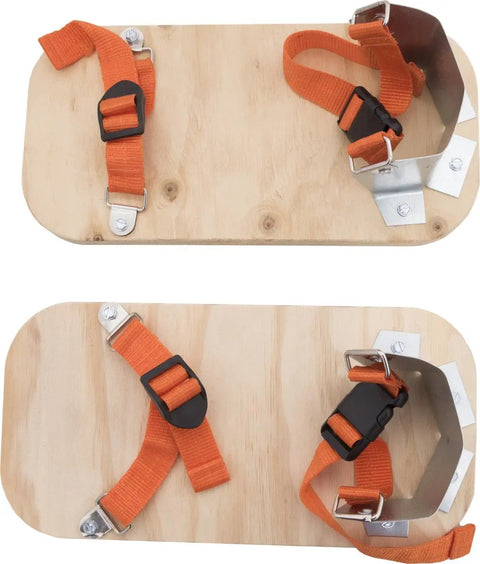 Asphalt Shoes For Tamping And Compacting In Hard To Reach Areas With Thermal Barrier AC Plywood, Quick Click Buckles, Adjustable Straps