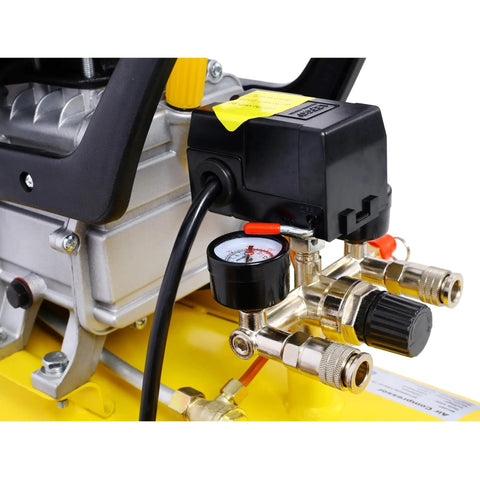 Chery Industrial 13 Gallon Horizontal Air Compressor 4.5HP Oil Lubed Powerhouse With Built-In Wheels Durable Cast Iron Cylinder Auto Filter Great For Workshop Tools And Tires Heavy Duty Performance