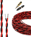 100 Ft Heavy Hitter Twisted Pair Wire Cable With Tinned Copper Cores And Fep Insulation 600V Rated flexible red and black cable spool