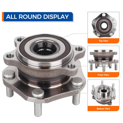 Front Wheel Bearing Hub Assembly 513357 Direct Fit For 2017 2018 Nissan Qashqai, 2014 2023 Nissan Rogue, 2017 2022 Nissan Rogue Sport