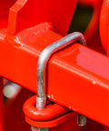 Six Pack Square U Bolts 3/8 Inch Thread, 4 Inch Inner Width, 7 Inch Overall Length, 304 Stainless Steel clamping red square rail