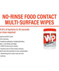 All Purpose Food Contact Cleaning Wipes No Rinse No Residue Quick Dry Formula Disinfecting Wipes For Restaurants Foodservice Schools Pro Grade Canister 100 Count