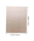 10 Piece Mica Plates 150x120mm Microwave Heat Insulation And Fireproof Sheets displayed with dimensions