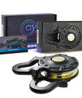 Beefy 66,000 Lbs Heavy Duty Snatch Block Winch Pulley For Off Road Recovery And Vehicle Extraction, Boost Winch Power And Redirect Recovery Angles Safely, Ideal For Overlanding, Towing, And Rugged Trail Rescue. black steel snatch block in box