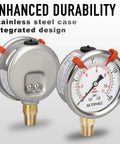 Glycerin Filled 0 To 160 Psi Pressure Gauge With 2.5 Inch Dial And 1/4 NPT Lower Mount Stainless Steel Case for air compressors