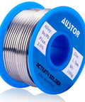 63-37 Tin Lead Rosin Core Solder Wire For Electrical Soldering, 1.5mm Diameter, 100g Reel, Flux 2.0%, on blue spool