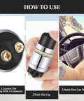 How to use Push To Start Engine Button Momentary 12V 24V Waterproof Switch for Cars Boats Trucks Lawn Tractors Black 2 Pack Flush Mount
