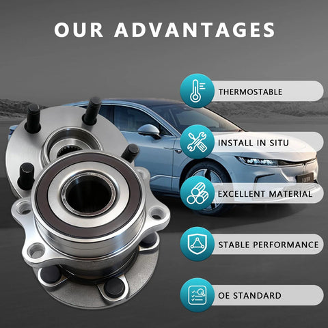 Rear Wheel Bearing Hub Assembly 512518 For Subaru Crosstrek Impreza Forester XV Crosstrek 2012-2021 with car background