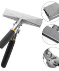 6 Inch Hand Seamer Tool With Straight Jaw Metal Bender for bending and flattening sheet metal, non-slip pitted handle