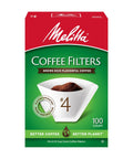 Box of Cone Coffee Filters For 8 To 12 Cup Drip Makers White Flat Bottom Basket Style Pack Of 6 Total 600 Filters 100 Each