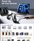 Heavy Duty 200W Car Charger With Usb C Fast Charge And Compact Gan Power Featuring Pd 100W Dual Output For A Built Different Road Ready Setup That Absolutely Slaps While Fueling All Your Devices On The Go, with charging multiple devices.