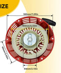 GX270 Pull Start Recoil Starter Assembly for GX240 GX270 engines showing size dimensions