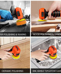 Cordless 3 Inch Palm Sander Kit With 16.8V 3.0Ah Liion Battery used for car polishing, wood sanding, ceramic and kitchen cleaning