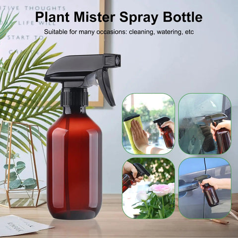 Two Pack 10 Oz Water Spray Bottles BPA Free Refillable With Fine Mist Adjustable Nozzle For Hair Cooking Cleaning Plant Care and more