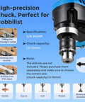Benchtop Drill Press For Woodworking With Square Hole Mortising Converts Into A Mortiser With Square Bit 860W Electric Drill