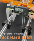 Wood Door Lock Mortiser Kit With Aluminum Frame Manual Mortising Jig And Tools Twin Screw Clamp Design measurement