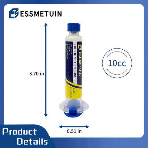 Lead-Free No Clean Soldering Flux Paste 4 Pack For Electronics Soldering Rosin Flux 10cc Syringe Product Dimensions