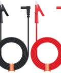 Red and black Banana Plug To Alligator Clip Test Lead 4mm, 15A 1000V Pure Copper Flexible Electrical Cable One Meter For Multimeter