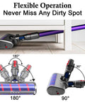 Soft Roller Vacuum Head For Cordless Dyson V7 V8 V10 V11 V15 Hardwood Floor Attachment cleaning under furniture