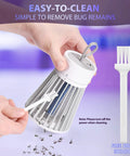 Rechargeable Mosquito Zapper Cordless USB Charge, 600V Grid With Safety Shield, 360 Degree Coverage handheld being cleaned