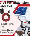 Cable Entry Gland Kit With 10Ft 10AWG Solar Extension Cable And MC4 Connectors Solar Junction Box for RV Boat Camper Van Garage