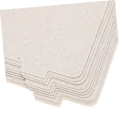 Must Have Ten Piece Microwave Waveguide Cover Mica Insulation Sheets stacked for heat resistance and protection of microwave ovens