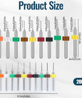 Pro Grade Micro Drill Bit Set 0.1mm To 1.0mm Tungsten Steel Tiny Twist Bits shown with size measurements for precise drilling