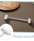 Adjustable Hinge Wrench Dual Spanner Tool on Table for Easy Hinge Adjustments Heavy Duty Design for Doors and Gate Hinges