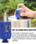 7 In 1 Portable Hardness Tester For Aluminum And Steel Alloys, Superficial Durometer Testing Machine, Leeb Hardness Tester, Hardness Testing Equipment LS252DC, On The Go Metal Material Gauge used on a metal cylinder