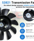 Black 53821 Transmission Fan 7 Inch 10 Blade Pump Cooling Fan for Lawn Tractor Transaxle Fits 53821 Heavy Duty Construction