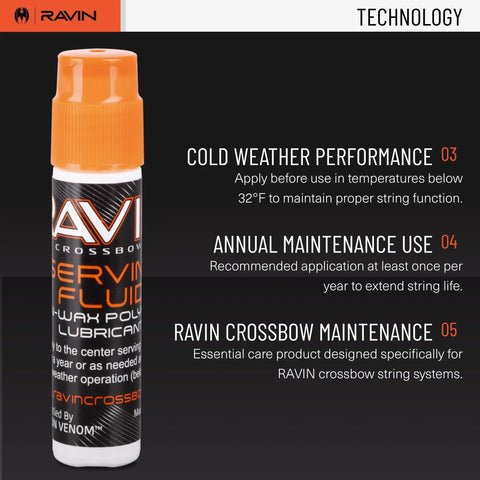 Non Wax Polymer Lubricant For Crossbow String Center Serving Maintenance Odor Free Waterproof All Weather Performance Cold Weather