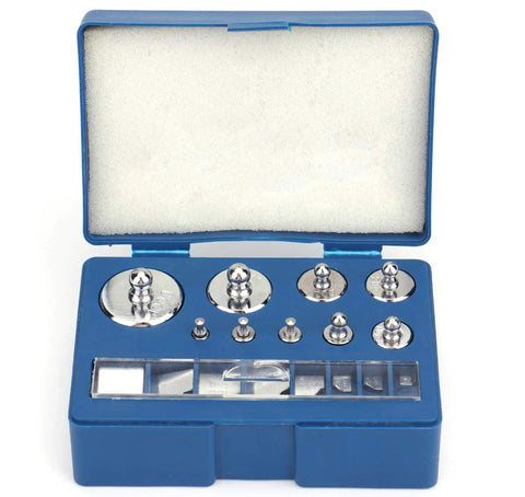 17 Pcs Precision Weight Set 10 Mg To 100 G Steel Calibration Weights With Tweezers For Digital Balance Scale And Jewelry Scale 0.003 G Tolerance