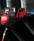 Worker using Air Impact Wrench One Half Inch Square Drive With Three Inch Extended Anvil For Lug Nuts And Bolts