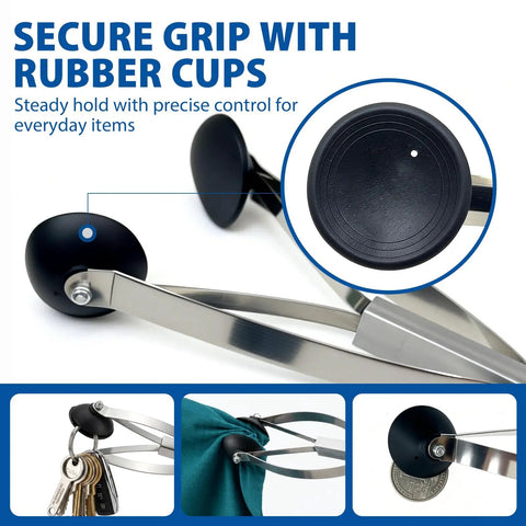 30 Inch Reacher Grabber Tool With Rubber Suction Cups For Easy Pickups And Extended Reach, Lightweight Long Arm Multipurpose Picker For Trash Paper Remote And More, Mobility Aid For Seniors And Adults