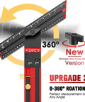 Adjustable Stair Tread Template Tool With Solid Aluminum Alloy Jig, No Assembly Required, 360-degree rotation feature
