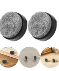 No Slip Felt Pads For Furniture Feet And Chair Legs, 80 Pack Round Floor Protectors For Hardwood Floors, textured felt surface close-up