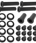 Rear Suspension Bushings Kit For Polaris Sportsman 500 HO 4X4 2003 To 2005 Replacement MG1282101AZ High Quality ABS Wear Resistant Bolt In Improves Ride Handling OEM Style Control Arm Bushings For ATV Quad, 26-piece black ABS set