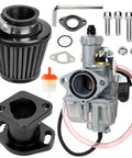 26mm Predator 212 Carburetor Upgrade Kit for 212cc Coleman CT200U Mini Bikes with carb, filter, manifold, and gaskets