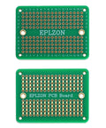 Handy Prototyping Solderable Breadboard Kit Green Gold Plated PCB Boards For DIY Electronics Projects 3.5x2.05 Inches front view