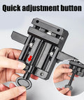 Must Have Cabinet Door Installation Jig Kit For Precise Alignment With Adjustable Punches Locators And Drill Templates