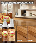 Two Pack Wood Scratch Repair Kit For Furniture, Floors, Tables And Cabinets, Instant Drying Wood Touch Up Set on floor